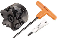 Kennametal - 3" Cut Diam, 6.33mm Max Depth, 1" Arbor Hole, 5 Inserts, RNGN 12... Insert Style, Indexable Copy Face Mill - KDNR Cutter Style, 11,200 Max RPM, 2 High, Series KSSR-RN - Apex Tool & Supply