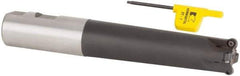 Kennametal - 1" Cutting Diam, 1" Shank Diam, 1" Max Depth of Cut, Straight Shank Indexable Copy End Mill - 4 Inserts, RD.X 07.. Insert, KDM Toolholder, Through Coolant - Apex Tool & Supply