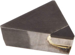 Kennametal - TPG221 Grade KD1425 Polycrystalline Diamond (PCD) Turning Insert - Uncoated, 60° Triangle, 1/4" Inscr Circle, 1/8" Thick, 1/64" Corner Radius - Apex Tool & Supply