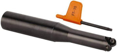 Kennametal - 15mm Cutting Diam, 16mm Shank Diam, 0.5906" Max Depth of Cut, Straight Shank Indexable Copy End Mill - 2 Inserts, RD.X 0702.. Insert - Apex Tool & Supply