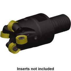 Kennametal - 25mm Cutting Diam, 63/64" Max Depth of Cut, Modular Connection Indexable Copy End Mill - 3 Inserts, RN.J 10T3M0.N.. Insert, KDR Toolholder, Through Coolant - Apex Tool & Supply