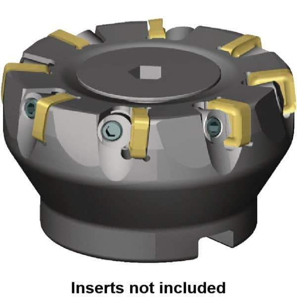 Kennametal - 160mm Cut Diam, 40mm Arbor Hole, 5mm Max Depth of Cut, 6° Indexable Chamfer & Angle Face Mill - 24 Inserts, SNXF 1204... Insert, Left Hand Cut, 24 Flutes, Through Coolant, Series KSSR - Apex Tool & Supply