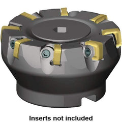 Kennametal - 160mm Cut Diam, 40mm Arbor Hole, 5mm Max Depth of Cut, 6° Indexable Chamfer & Angle Face Mill - 24 Inserts, SNXF 1204... Insert, Left Hand Cut, 24 Flutes, Through Coolant, Series KSSR - Apex Tool & Supply