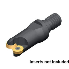 Kennametal - 30mm Cutting Diam, 1.1811" Max Depth of Cut, Modular Connection Indexable Copy End Mill - 5 Inserts, RD.. 0702.. Insert - Apex Tool & Supply