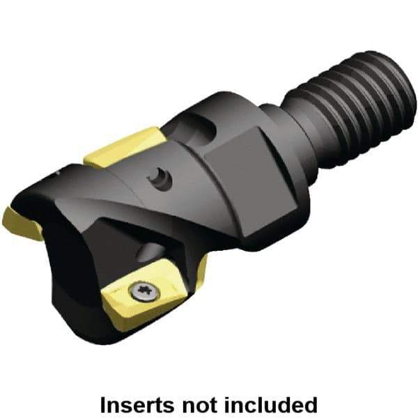 Kennametal - 20mm Cut Diam, 18.91mm Max Depth of Cut, 32mm OAL, Indexable Square Shoulder Helical End Mill - ED.T 10T3.. Inserts, M10 Modular Connection, 0° Lead Angle, Through Coolant, Series Mill 1-10 - Apex Tool & Supply