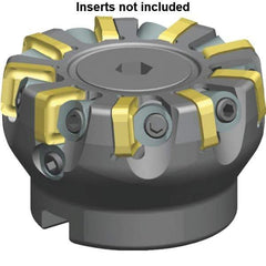 Kennametal - 127.1mm Cut Diam, 40mm Arbor Hole, 5mm Max Depth of Cut, 6° Indexable Chamfer & Angle Face Mill - 18 Inserts, SNXF 1204... Insert, Right Hand Cut, 18 Flutes, Through Coolant, Series KSSR - Apex Tool & Supply