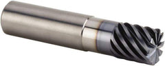 Kennametal - 20mm, 10 Flute, Single End, Solid Carbide, 1mm Corner Radius End Mill - 92mm OAL, 45° Helix, Right Hand Flute, 20mm LOC, Right Hand Cut, 40mm Extended Reach - Apex Tool & Supply