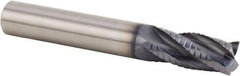 Kennametal - 10mm Diam, 22mm LOC, 4 Flute Solid Carbide 45° Corner Chamfer Roughing End Mill - 72mm OAL, 10mm Shank Diam, Single End, Centercutting, 30° Helix - Apex Tool & Supply