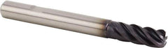 Kennametal - 12mm, 5 Flute, Single End, Solid Carbide, 3mm Corner Radius End Mill - 84mm OAL, 38° Helix, Right Hand Flute, 26mm LOC, Right Hand Cut, 36mm Extended Reach - Apex Tool & Supply