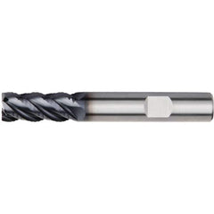 Kennametal - 12mm Diam, 26mm LOC, 4 Flute Solid Carbide 45° Corner Chamfer Roughing End Mill - 83mm OAL, 12mm Shank Diam, Single End, Centercutting, 45° Helix - Apex Tool & Supply