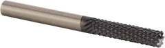 Kennametal - 1/2" Diam, 1-1/2" LOC, Burr End, Solid Carbide Diamond Pattern Router Bit - Right Hand Cut, 4" OAL, 1/2" Shank Diam, Use on Composites, Fiberglass - Apex Tool & Supply