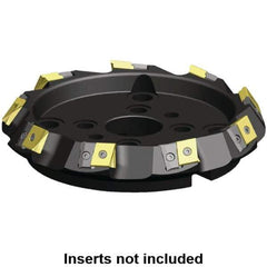 Kennametal - 184.93mm Cut Diam, 40mm Arbor Hole, 21.39mm Max Depth of Cut, 30° Indexable Chamfer & Angle Face Mill - 7 Inserts, LN.U 2210... Insert, Right Hand Cut, 7 Flutes, Series MEGA60 - Apex Tool & Supply