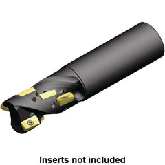 Kennametal - 25mm Cut Diam, 18.81mm Max Depth of Cut, 25mm Shank Diam, 120.24mm OAL, Indexable Square Shoulder Helical End Mill - ED.T 10T3.. Inserts, Cylindrical Shank, 0° Lead Angle, Through Coolant, Series Mill 1-10 - Apex Tool & Supply