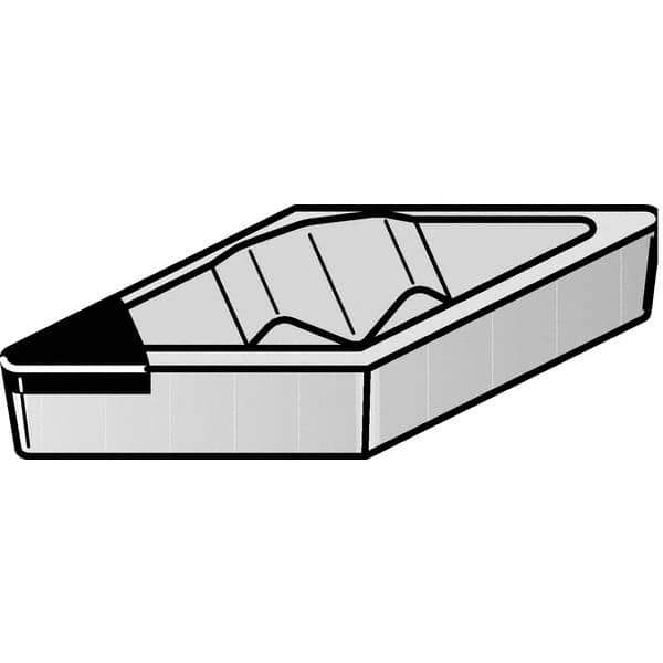 Kennametal - VPGR333, KD1425 Grade Diamond Tipped Profiling Insert - Uncoated, 35° Incl Angle, Diamond, 0.6538" Side Length, 3/16" Thick, 3/64" Corner Radius, 3/8" Inscribed Circle - Apex Tool & Supply