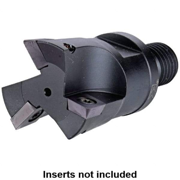 Kennametal - 1.378" Cut Diam, 8mm Max Depth of Cut, 2.6575" OAL, Indexable Square Shoulder Helical End Mill - XD.. 10T3.. Inserts, M16 Modular Connection, Series KMM - Apex Tool & Supply