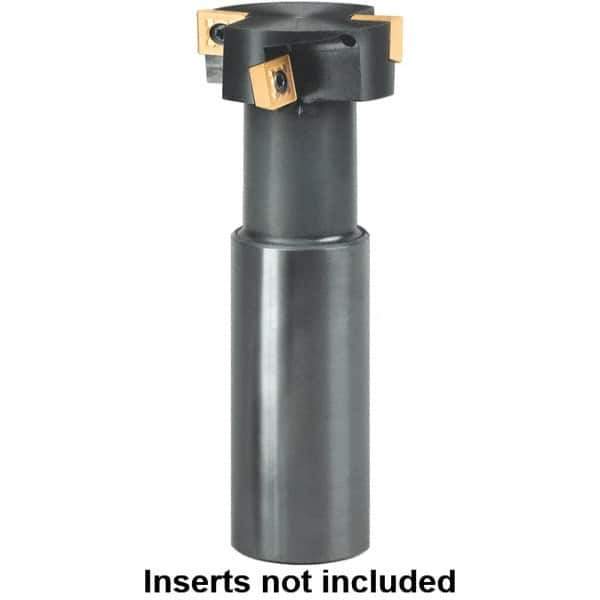 Kennametal - 1.5748" Cutting Diam x 0.7087" Cutting Width, 4 Cutter Inserts, 1.2598" Shank Diam, Indexable T-Slot Cutter - Insert Style SDMT 120408EGG, 5.1181" OAL, 2 Flutes - Apex Tool & Supply