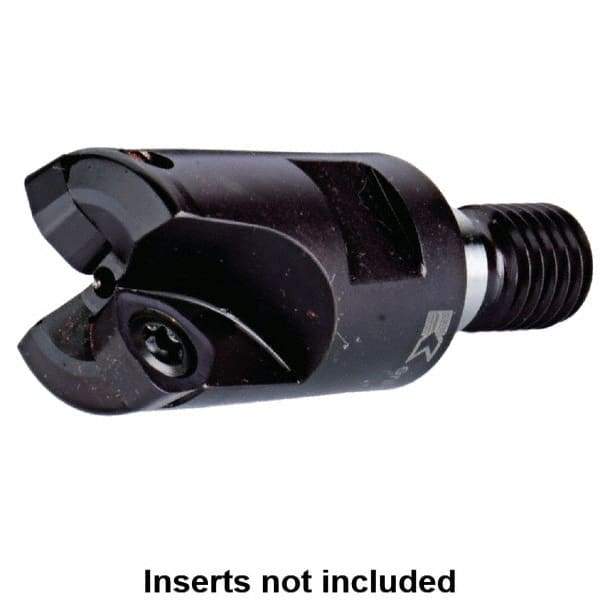 Kennametal - 32mm Cut Diam, 0.0591" Max Depth, M16 Modular Connection Indexable High-Feed End Mill - Screw Holding Method, WP..06X4.. Insert, Through Coolant - Apex Tool & Supply
