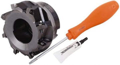 Kennametal - 8 Inserts, 4.012" Cutter Diam, 0.451" Max Depth of Cut, Indexable High-Feed Face Mill - 1-1/4" Arbor Hole Diam, 2-1/2" High, KSSH Toolholder, SD.T 43.. Inserts, Series KSSM - Apex Tool & Supply