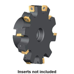 Kennametal - Shell Mount Connection, 1.2535" Depth of Cut, 125mm Cutter Diam, 1.2598" Hole Diam, 12 Tooth Indexable Slotting Cutter - KSSS Toolholder, SP.T 10T3.. Insert - Apex Tool & Supply