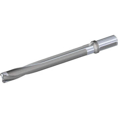 Kennametal - Series KSEM Plus, Head Connection FDS28, 8xD, 1-1/2" Shank Diam, Drill Body - SSF Toolholder, 26.49mm Nose Diam, 378.26mm OAL, 283.01mm Drill Body Length, 226.01mm Flute Length, Weldon Flat Shank, Through Coolant - Apex Tool & Supply