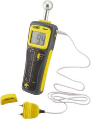 General - 32 to 122°F Operating Temp, Moisture Meter - LCD Display, Accurate to ±3% - Apex Tool & Supply