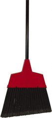 O-Cedar - 11" Wide, Black Synthetic Bristles, 48" Metal Handle, Angled Broom - Flagged - Apex Tool & Supply