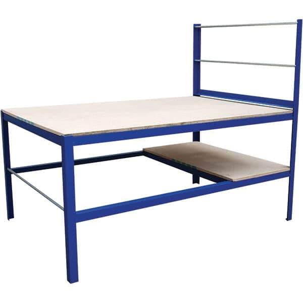 Vestil - 48 Wide x 72" Deep x 34" High, Wood Packaging Table - Fixed Legs - Apex Tool & Supply