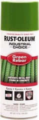 Rust-Oleum - Green Rebar, Gloss, Rebar Coating Spray Paint - 8 Sq Ft per Can, 12 oz Container - Apex Tool & Supply