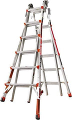 Little Giant Ladder - 22 Steps, 23' High, Type IA Rating, Aluminum Multi-Use Ladder - 300 Lb Load Capacity, 31" Base Width - Apex Tool & Supply