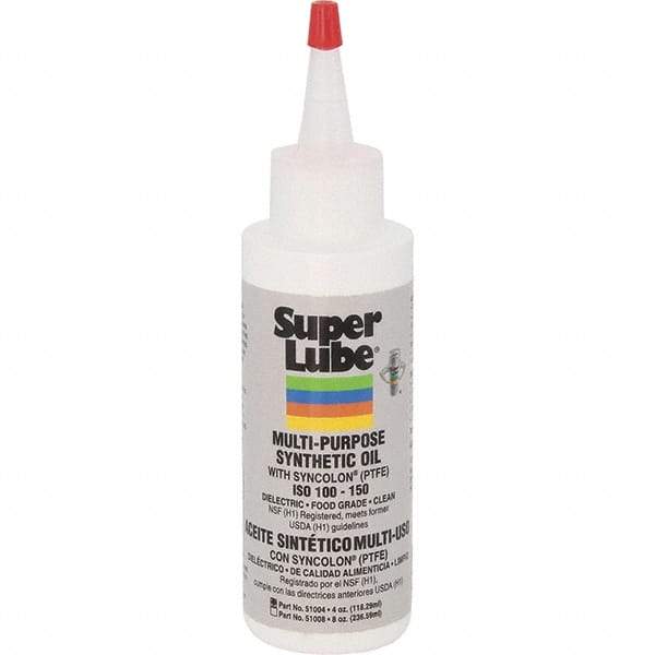 Synco Chemical - 4 oz Bottle Synthetic with PTFE Lubricant - Translucent White, -45°F to 450°F, Food Grade - Apex Tool & Supply