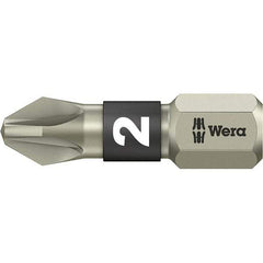 Wera - #1 Pozidriv Screwdriver Bit - 1" OAL - Apex Tool & Supply