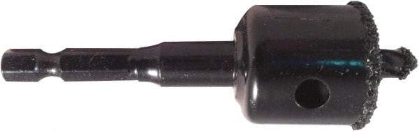 Disston - 1-1/8" Diam, 7/8" Cutting Depth, Hole Saw - Carbide Grit Saw, Continuous Edge - Apex Tool & Supply