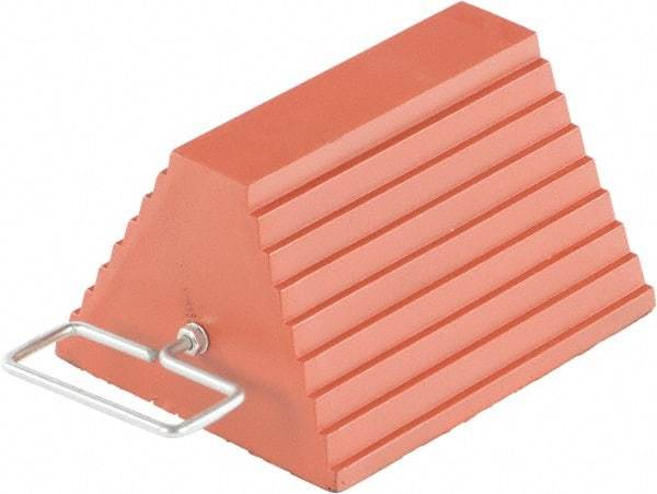Vestil - 9-1/4" Wide x 6" High x 8" Deep, Rubber Wheel Chock - Apex Tool & Supply