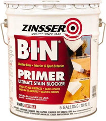 Rust-Oleum - 5 Gal White Shellac Primer - 1000 Sq Ft Coverage, 540 gL Content, Quick Drying, Interior/Exterior - Apex Tool & Supply
