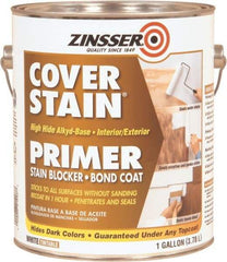 Rust-Oleum - 1 Gal White Alkyd Primer - 300 to 400 Sq Ft Coverage, <100 gL Content, Quick Drying, Interior/Exterior - Apex Tool & Supply