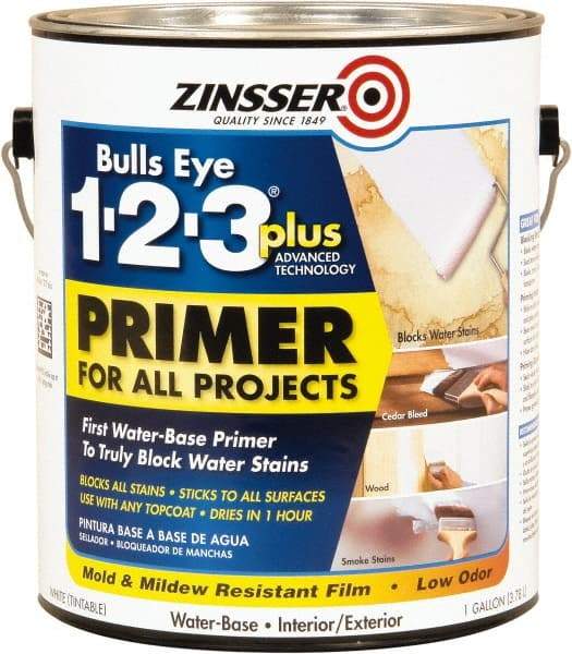 Rust-Oleum - 1 Gal White Alkyd Primer - 400 Sq Ft Coverage, 4 gL Content, Quick Drying, Interior/Exterior - Apex Tool & Supply