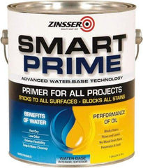 Rust-Oleum - 1 Gal White Water-Based Acrylic Enamel Primer - 400 Sq Ft Coverage, 13 gL Content, Quick Drying, Interior/Exterior - Apex Tool & Supply