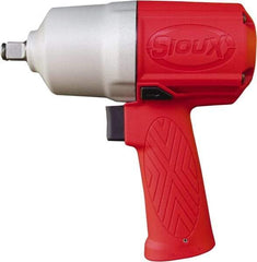 Sioux Tools - 1/2" Drive, 11,000 RPM, 780 Ft/Lb Torque Impact Wrench - Pistol Grip Handle, 1,250 IPM, 4 CFM, 90 psi, 1/4" Inlet - Apex Tool & Supply