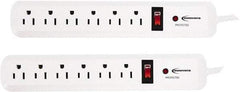 innovera - 6 Outlets, 120 Volts, 15 Amps, 4' Cord, Surge Power Outlet Strip - Floor Mount, 5-15R NEMA Configuration - Apex Tool & Supply