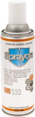 Sprayon - 12 Ounce Aerosol Can, Clear, General Purpose Mold Release - Food Grade, Silicone Composition - Apex Tool & Supply