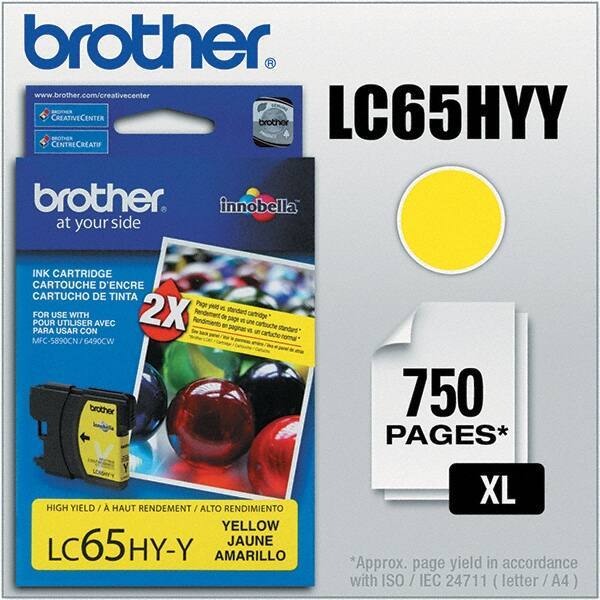 Brother - Yellow Ink Cartridge - Use with Brother MFC-5890CN, 5895CW, 6490CW, 6890CDW - Apex Tool & Supply