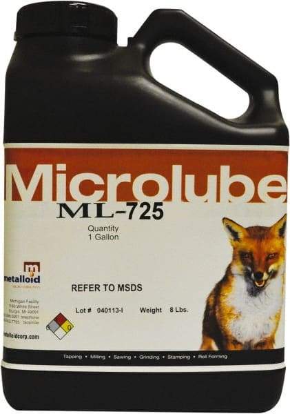 Metalloid - Microlubricant ML-725, 55 Gal Drum Cutting & Sawing Fluid - Straight Oil - Apex Tool & Supply
