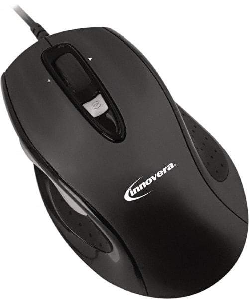innovera - Black Mouse - Use with Mac OS X 10.4-10.7, Windows 98SE, Windows 2000, Windows XP, Windows Vista, 7 - Apex Tool & Supply