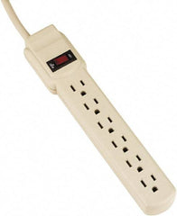 innovera - 6 Outlets, 120 Volts, 15 Amps, 4' Cord, Power Outlet Strip - 5-15R NEMA Configuration - Apex Tool & Supply