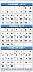 House of Doolittle - 7 Sheet, 8 x 17", Wall Calendar - Apex Tool & Supply