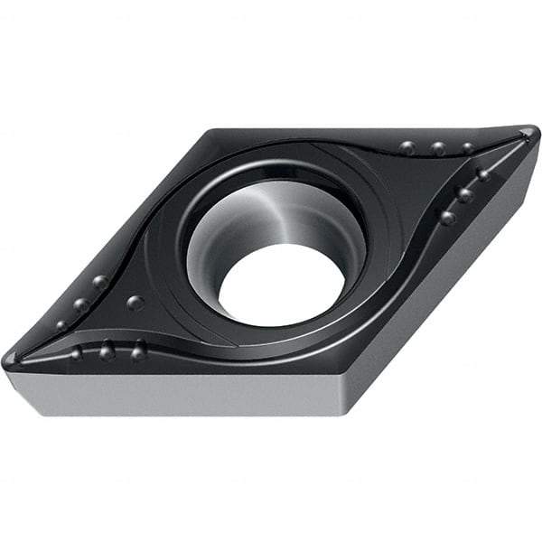 Walter - DCMT21.52 MP4 Grade WPP10S Carbide Turning Insert - 55° Diamond, 1/4" Inscr Circle, 3/32" Thick, 1/32" Corner Radius - Apex Tool & Supply