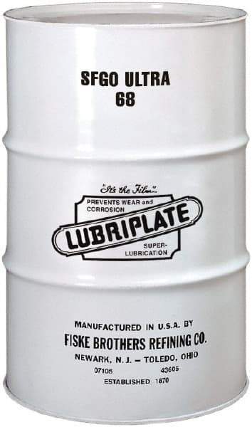 Lubriplate - 55 Gal Drum, ISO 68, SAE 30, Air Compressor Oil - 5°F to 395°, 325 Viscosity (SUS) at 100°F, 59 Viscosity (SUS) at 210°F - Apex Tool & Supply