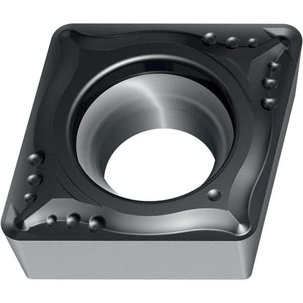 Walter - CCMT21.52 MK4 Grade WKK20S Carbide Turning Insert - TiCN/Al2O3 Finish, 80° Parallelogram, 1/4" Inscr Circle, 3/32" Thick, 1/32" Corner Radius - Apex Tool & Supply