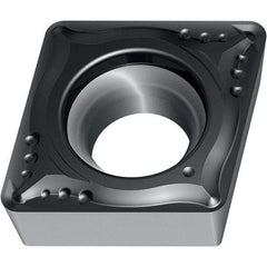 Walter - CCMT32.52 MK4 Grade WKK10S Carbide Turning Insert - TiCN/Al2O3 Finish, 80° Parallelogram, 3/8" Inscr Circle, 5/32" Thick, 1/32" Corner Radius - Apex Tool & Supply
