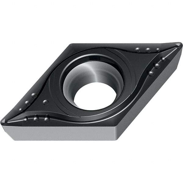 Walter - DCMT32.53 MK4 Grade WKK20S Carbide Turning Insert - TiCN/Al2O3 Finish, 55° Diamond, 3/8" Inscr Circle, 5/32" Thick, 3/64" Corner Radius - Apex Tool & Supply